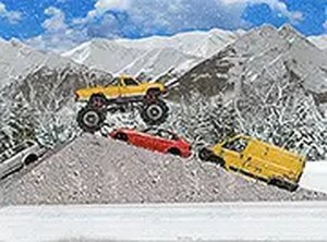 Hard Wheels Winter Monster Truck Game - Driving Game