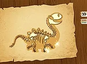 Dinosaur Bone Digging Puzzle Game Online