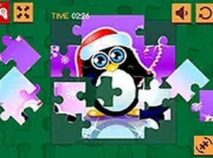 Christmas Penguin Puzzle Online Game
